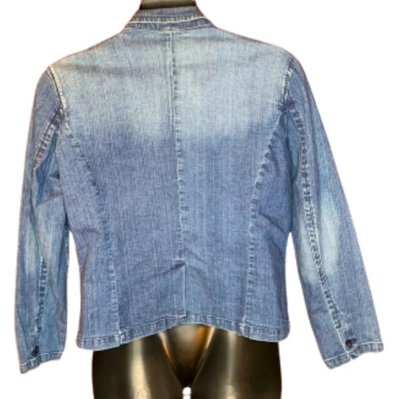 St Johns Bay Denim Blazer Size XL - Picture 2 of 2
